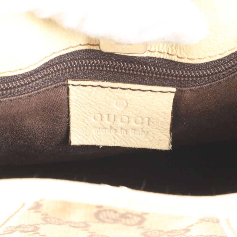 Gucci GG Canvas Leather Shoulder Bag Tote Hand Rem