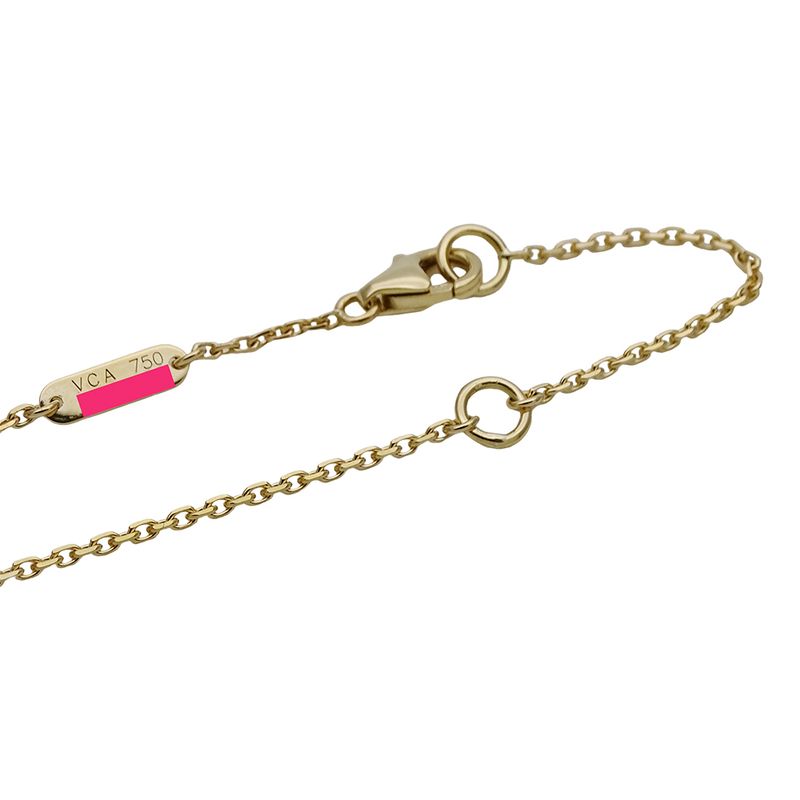 Van Cleef & Arpels Necklace Lucky Alhambra Papillon Taiga Eye Yellow Gold