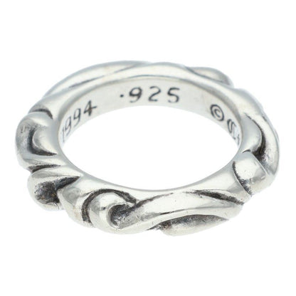 Chrome Hearts Scrl Band Scroll Silver Ring