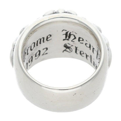 Chrome Hearts Flrl Crs Floral Cross Silver Ring