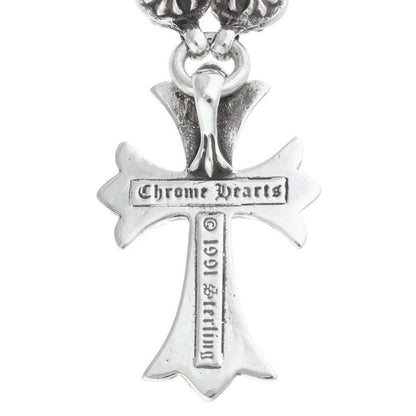 Chrome Hearts 1 Crsbl Chn Sml CH Crs Cross Ball Chain Small CH Silver Necklace