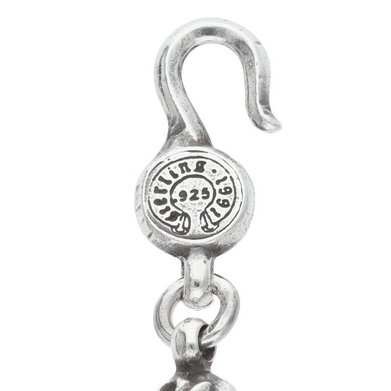 Chrome Hearts 1 Crsbl Chn Sml CH Crs Cross Ball Chain Small CH Silver Necklace