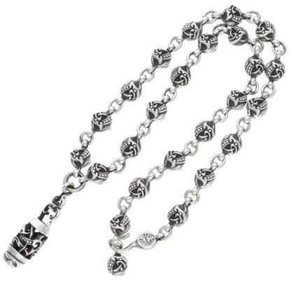 Chrome Hearts 1 Celticbl Chn Celtic Ball Chain Silver Necklace