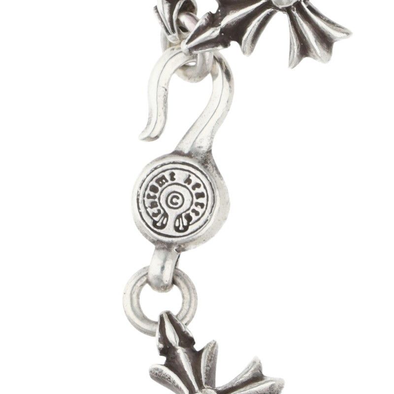 Chrome Hearts CO CH Plus Cutout Silver Bracelet