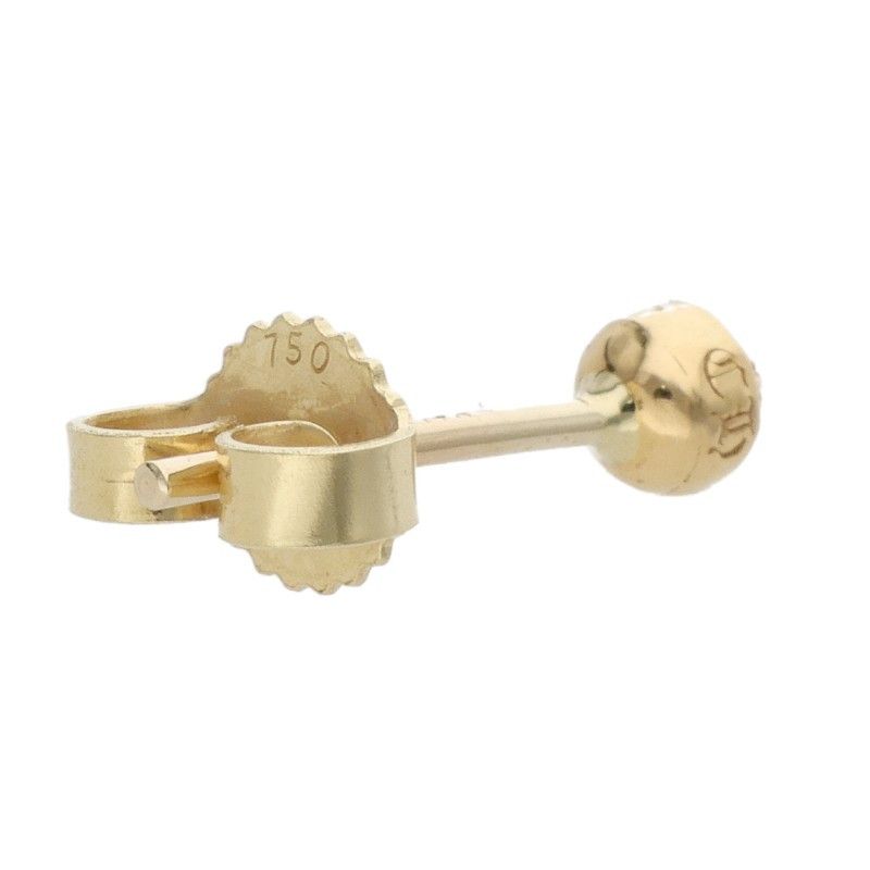 Chrome Hearts 22k Stud Crs Ball Mini Cross Gold Earrings