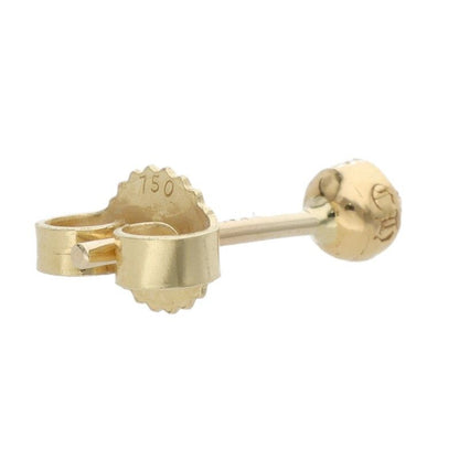 Chrome Hearts 22k Stud Crs Ball Mini Cross Gold Earrings