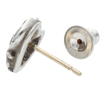 Chrome Hearts Stud Heart Silver Earrings