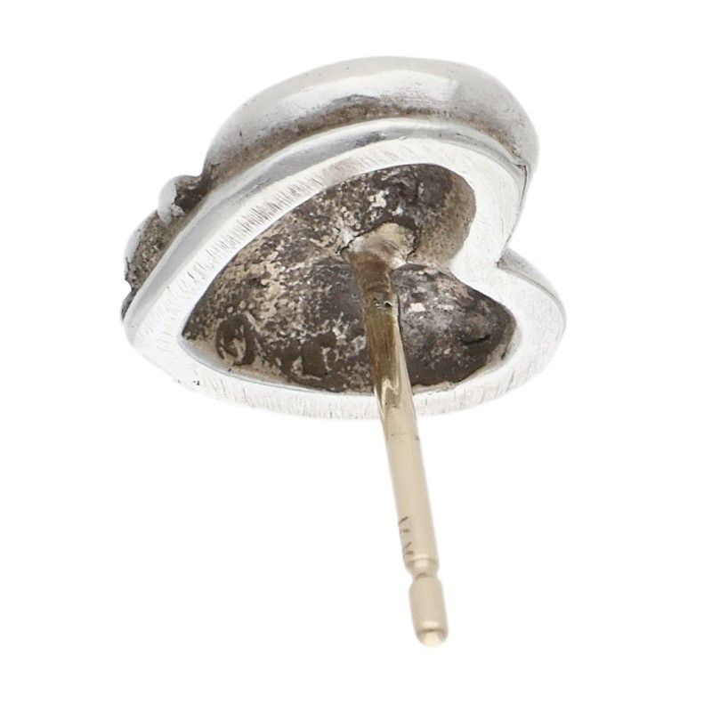 Chrome Hearts Stud Heart Silver Earrings