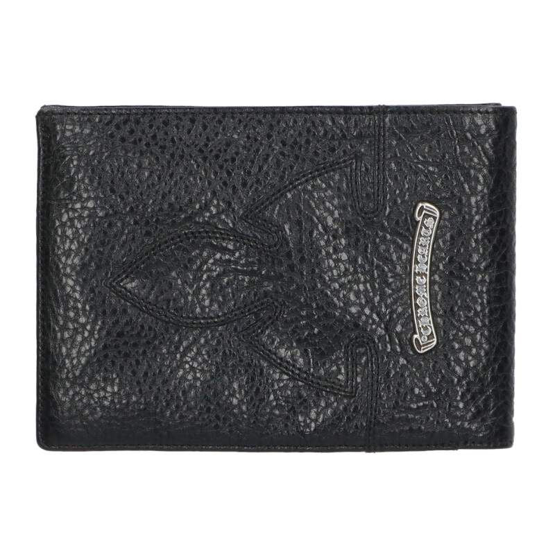 Chrome Hearts Aint Nothin 2 DO Funi Bifold Leather Wallet Chain