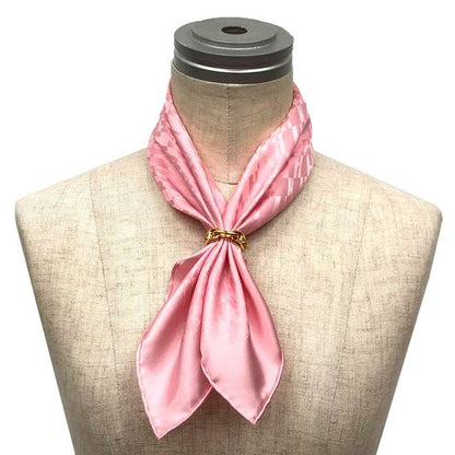 Hermes Pocket Chiff Pochette Faconnee Grand Carre Scarf Rose Pink