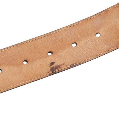 Guccissima Interlocking Belt 34 Black Leather