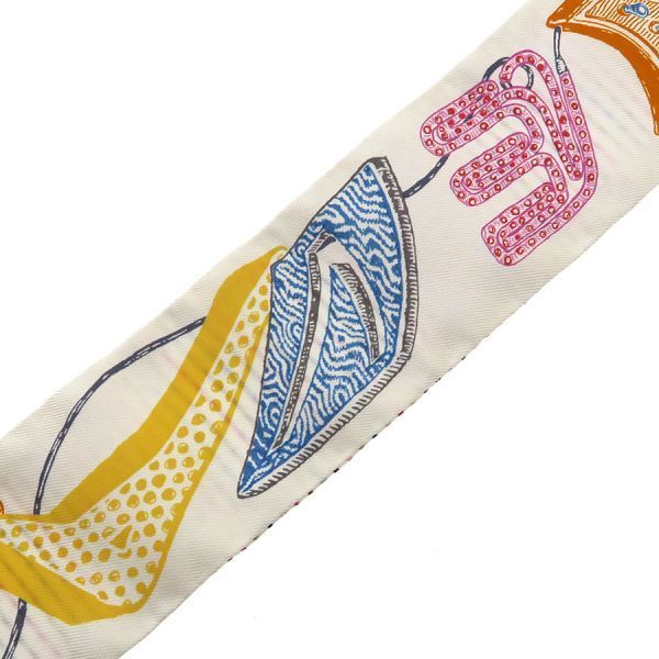 Hermes Twilly Scarf Scarves White