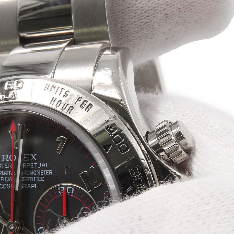 Rolex Cosmograph Daytona 18k White Gold M Number Watch Black Dial