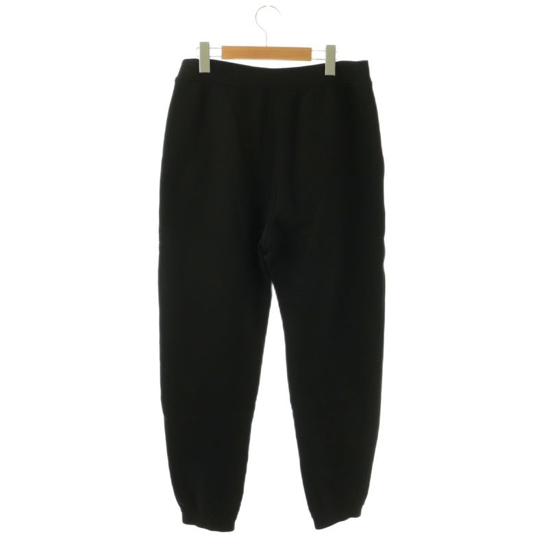 Max Mara S 'S Jogger Pants Sweatshirt Logo Embroidery Fleece Lining Black SS