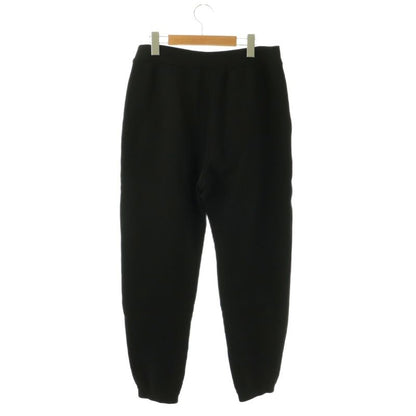 Max Mara S 'S Jogger Pants Sweatshirt Logo Embroidery Fleece Lining Black SS