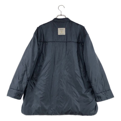 Max Mara the Cube Picasso Technical Canvas Collarless Jacket 38 Navy