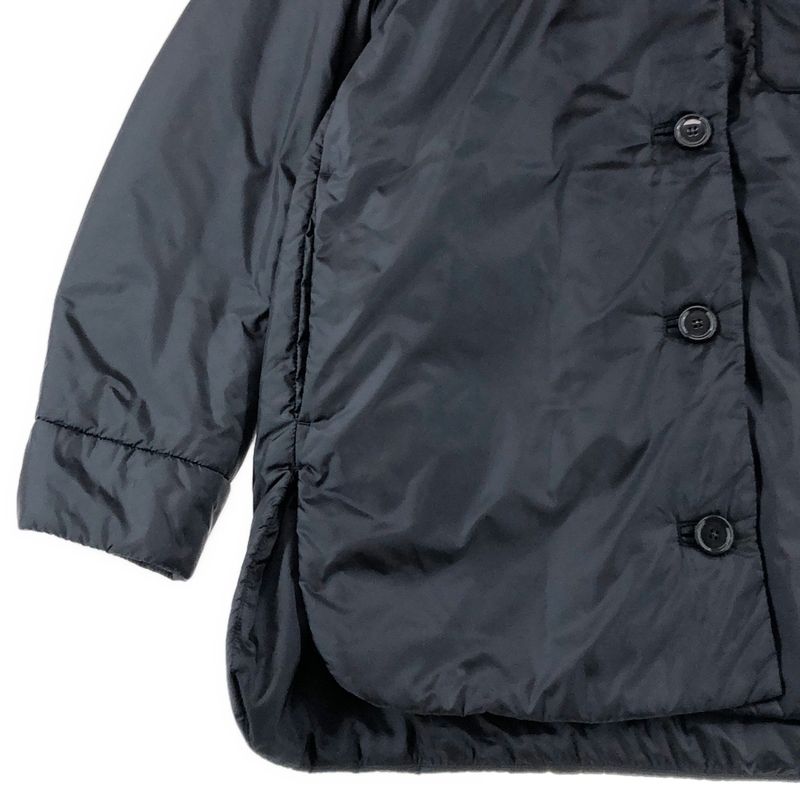 Max Mara the Cube Picasso Technical Canvas Collarless Jacket 38 Navy