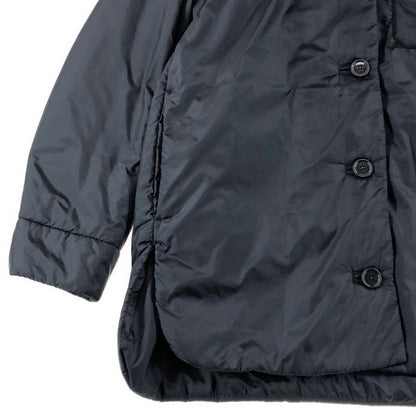Max Mara the Cube Picasso Technical Canvas Collarless Jacket 38 Navy