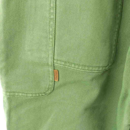 Max Mara White Tag Cotton Drill Pants Roll Up 42 Green SS