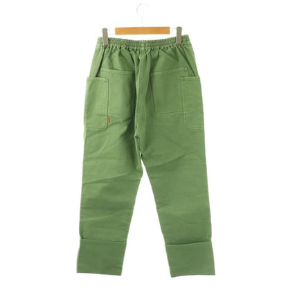 Max Mara White Tag Cotton Drill Pants Roll Up 42 Green SS