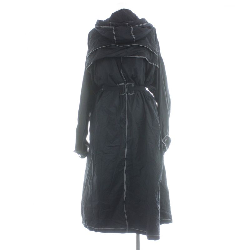 Moncler Dacca Down Coat Hood Long Nylon 1 Navy MW