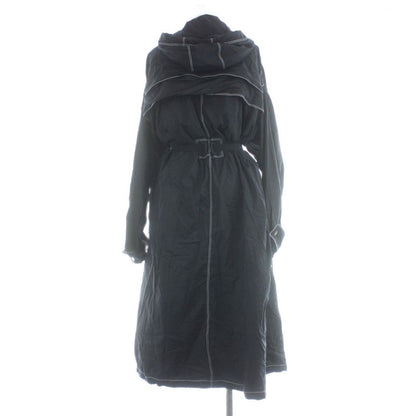 Moncler Dacca Down Coat Hood Long Nylon 1 Navy MW