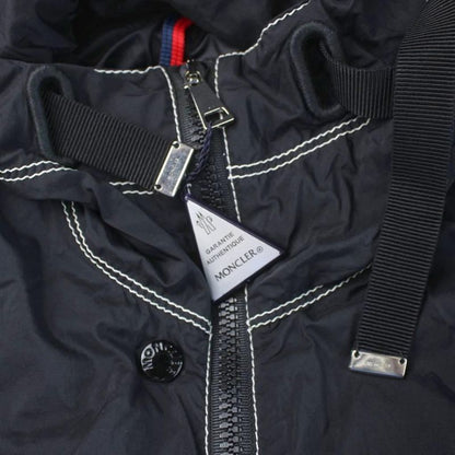 Moncler Dacca Down Coat Hood Long Nylon 1 Navy MW