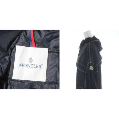 Moncler Dacca Down Coat Hood Long Nylon 1 Navy MW