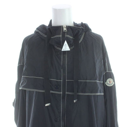 Moncler Dacca Down Coat Hood Long Nylon 1 Navy MW