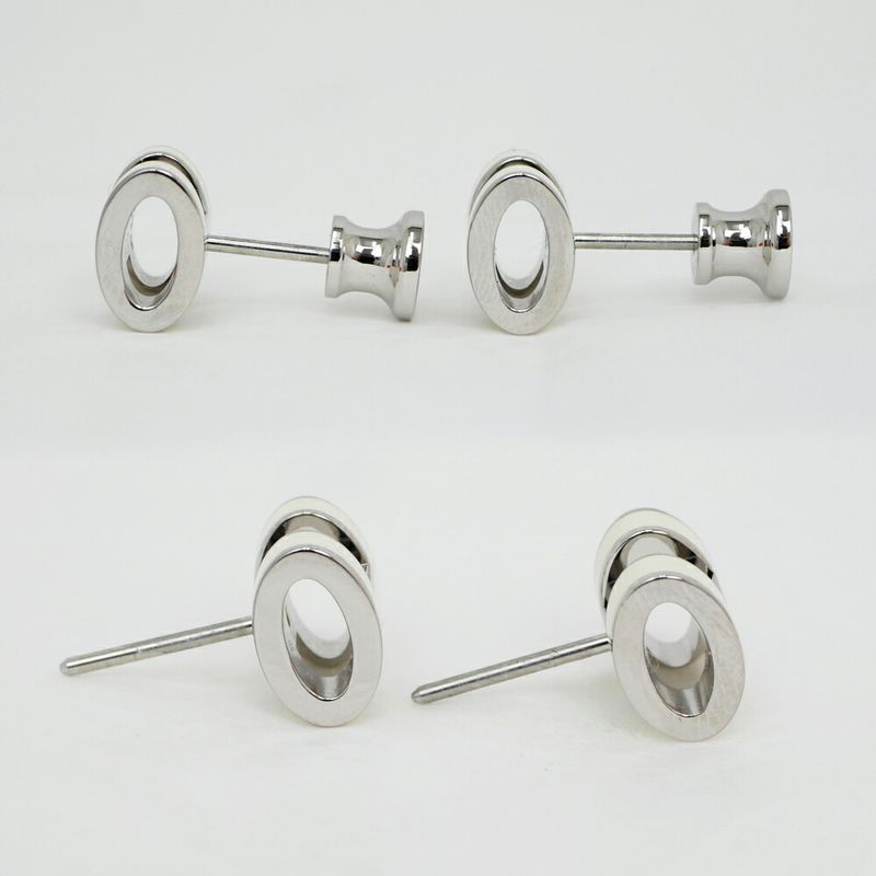 Hermes Earrings Pop Mini Joan Frepere Silver