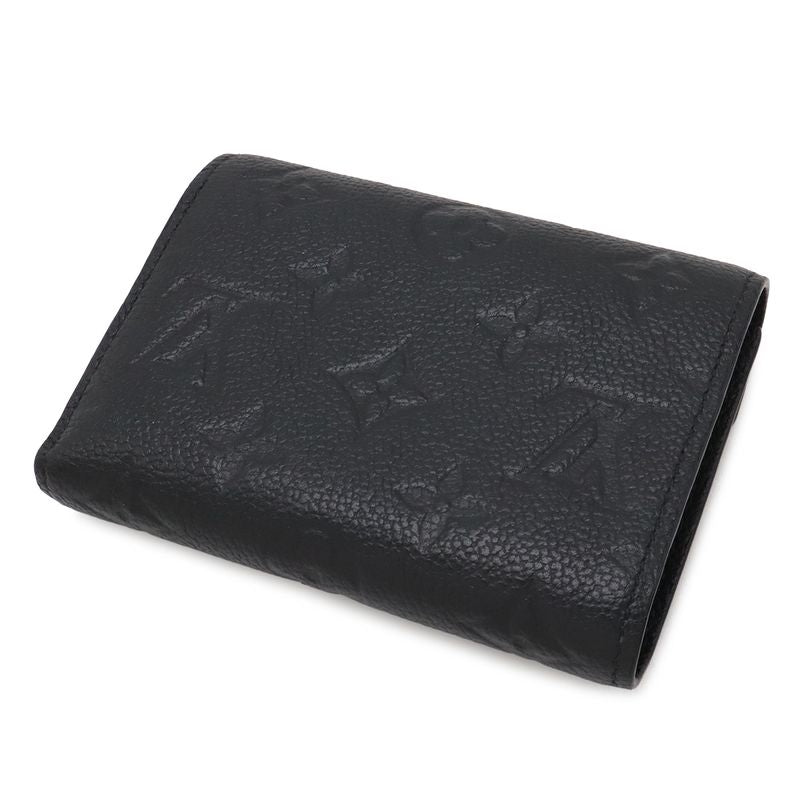 Louis Vuitton Monogram Empreinte Portefeuille Victorine Trifold Wallet Noir