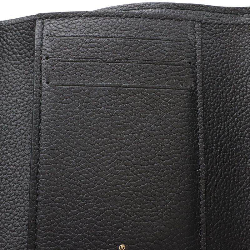 Louis Vuitton Monogram Empreinte Portefeuille Victorine Trifold Wallet Noir
