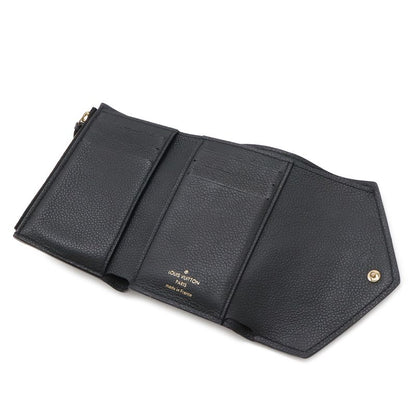 Louis Vuitton Monogram Empreinte Portefeuille Victorine Trifold Wallet Noir