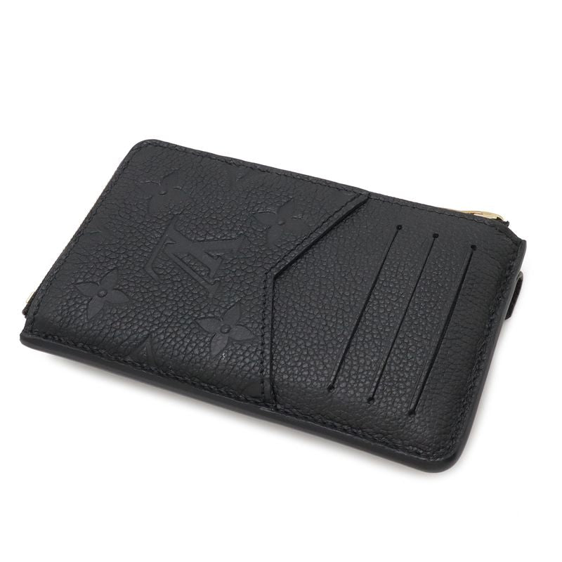 Louis Vuitton Monogram Empreinte Card Holder Recto Verso Coin Purse Case Noir