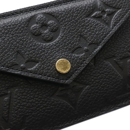 Louis Vuitton Monogram Empreinte Card Holder Recto Verso Coin Purse Case Noir