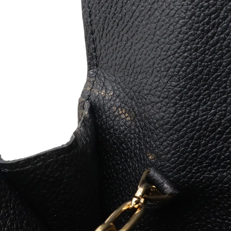 Louis Vuitton Monogram Empreinte Pochette Cles Coin Purse Noir Black