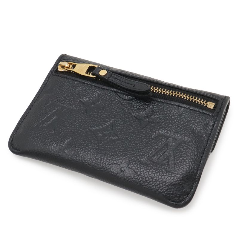Louis Vuitton Monogram Empreinte Pochette Cles Coin Purse Noir Black