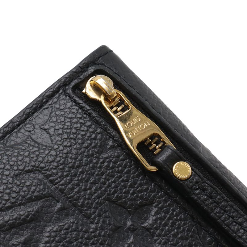 Louis Vuitton Monogram Empreinte Pochette Cles Coin Purse Noir Black