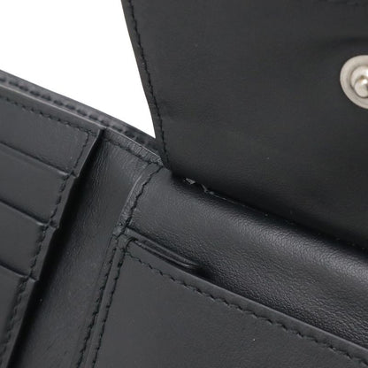 Bottega Veneta Maxi Intrecciato Cassette Bifold Wallet Leather Black