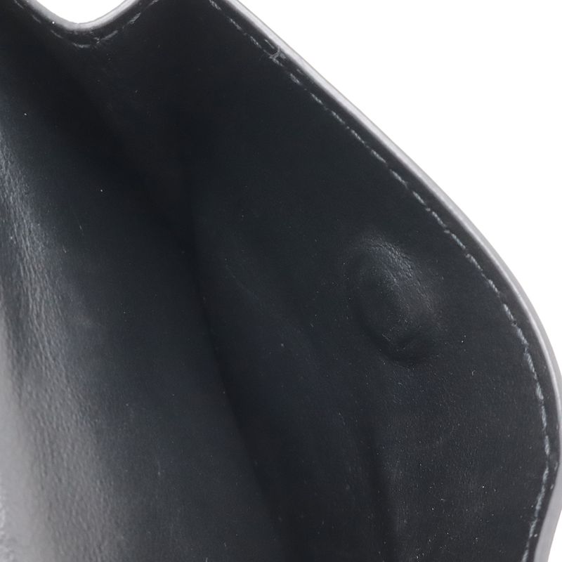 Bottega Veneta Maxi Intrecciato Cassette Bifold Wallet Leather Black