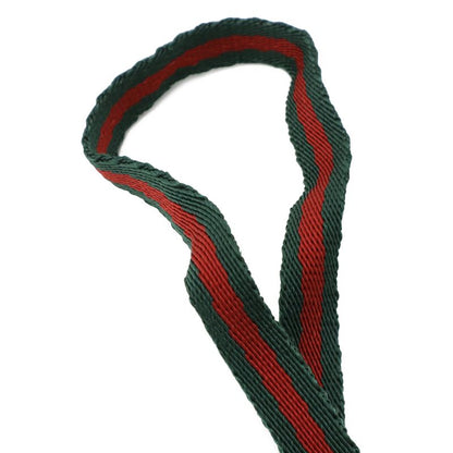 Gucci GG Supreme Kingsnake Coin Purse Card Holder Neck Strap Leather Beige Red