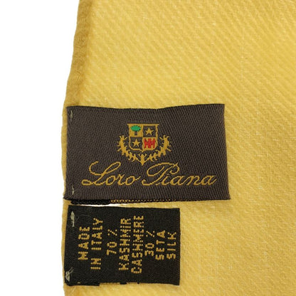 Loro Piana Cashmere Silk Shawl Yellow Scarf