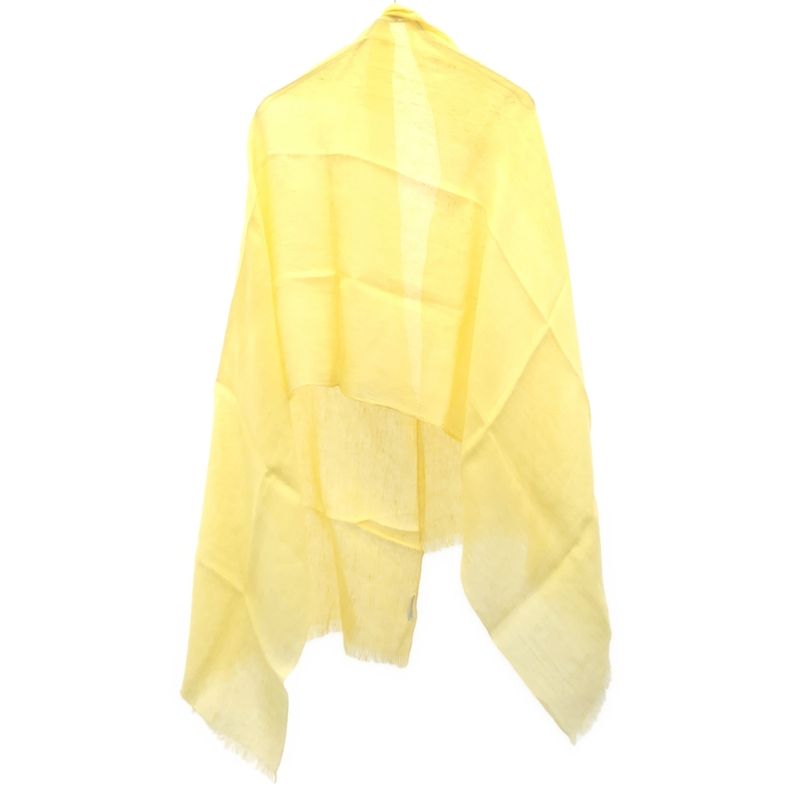 Brunello Cucinelli Large Shawl Yellow Scarf