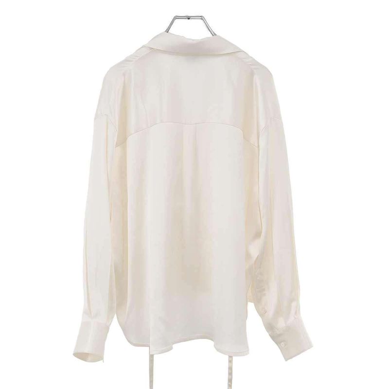 Loewe Anagram Pocket Satin Shirt Ivory 34