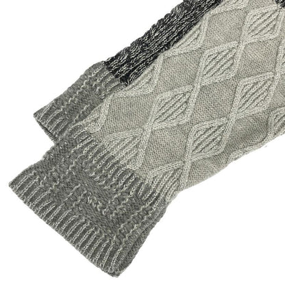 Versace Signature Patchwork Knit Sweater Gray 56