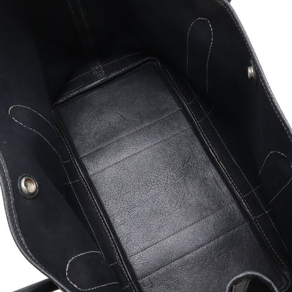 Hermes Garden Party PM Tote Toile Officier Canvas Black Silver