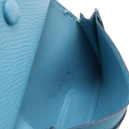 Hermes Bearn Mini Card Case Business Holder Mini Wallet Coin Purse Veau Epsom