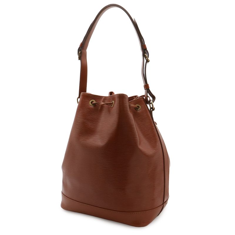 Louis Vuitton Epi Noe Drawstring Shoulder Bag Leather Kenya Brown