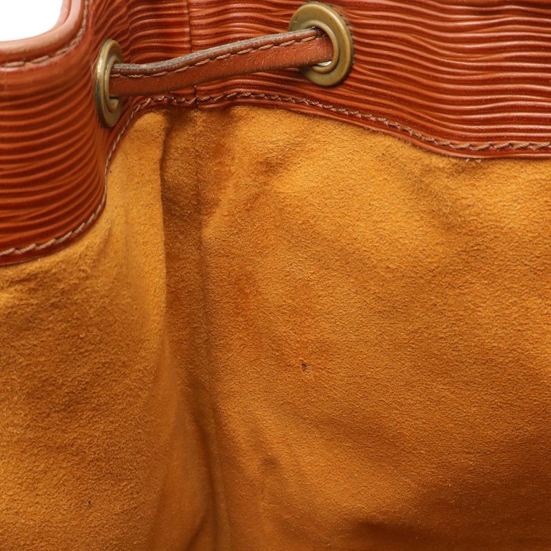 Louis Vuitton Epi Noe Drawstring Shoulder Bag Leather Kenya Brown