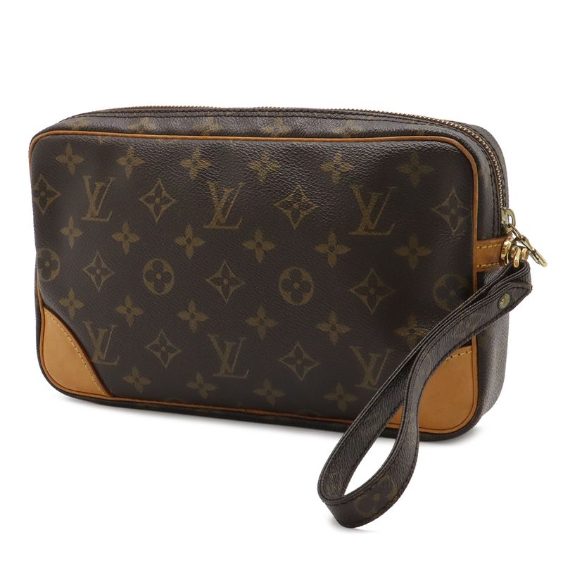 Louis Vuitton Monogram Marly Dragonne GM Second Handbag Clutch